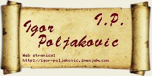 Igor Poljaković vizit kartica